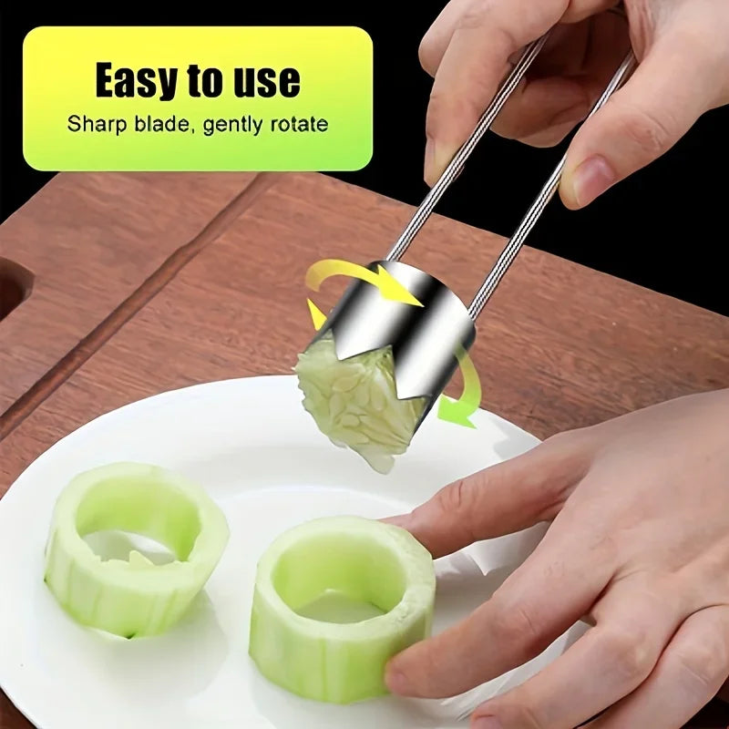 Stainless Steel Portable Core Fruit and Vegetable Extractor