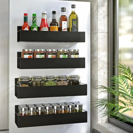 Magnetic Spice Rack for Refrigerator, Kitchen Organizer