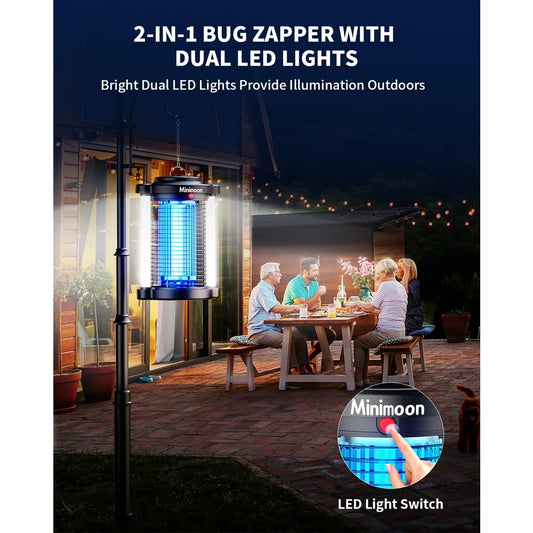 Bug Zapper Outdoor Mosquito Zapper with Dual LED Light
