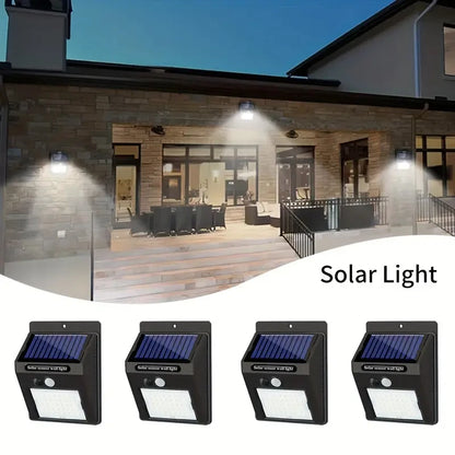 Waterproof Solar Outdoor Lights - Set of 4 Motion Sensor