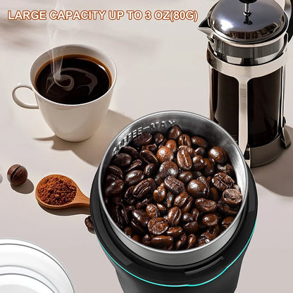 Professional Coffee Grinder with Removable Stainless Steel Cup
