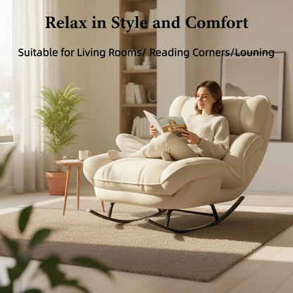 Sofa Rocking Chair Metal Frame with Adjustable Backrest