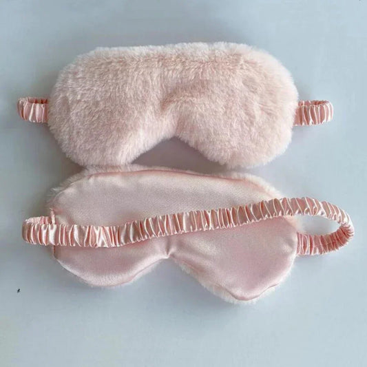 Sleeping Mask Sleeping Blindfold Soft Plush Eye Masks