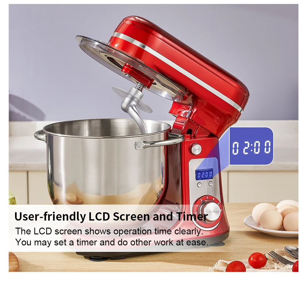 Kitchen Food Stand Mixer, Blender, Whip Dough Kneader,