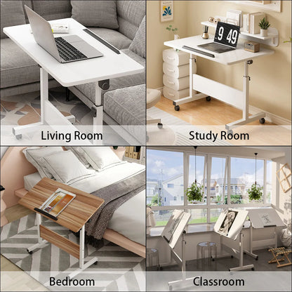 Small Standing Adjustable Mobile Desk With Wheels