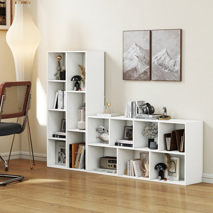 7-Cube Bookcase, Vertical or Horizontal Freestanding Bookshelf.