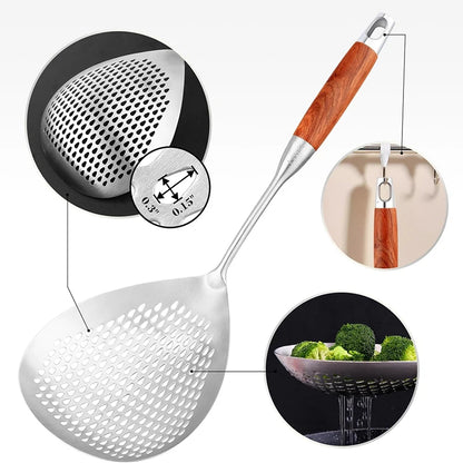 Stainless Steel Spider Strainer Skimmer Ladle for Cooking