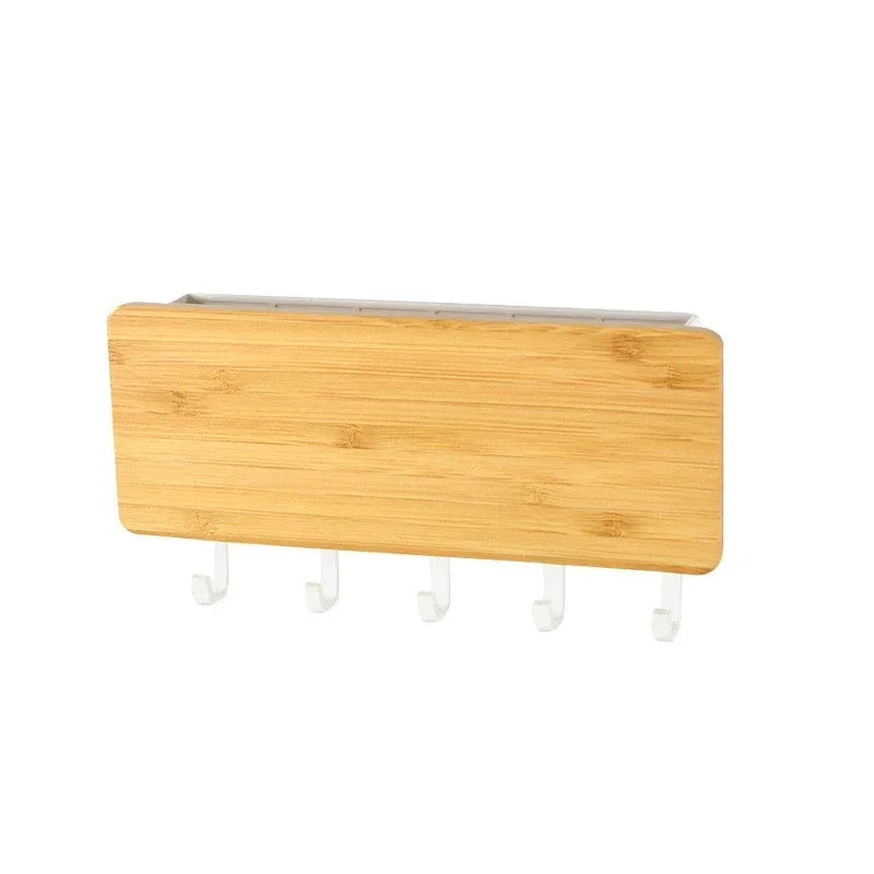 Wall Hanging Bamboo Key Hanger Holder, Organizer Rectangle