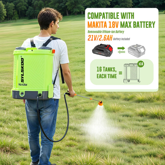 4.2 Gallon Weed Yard Sprayer,100 PSI Garden Sprayer