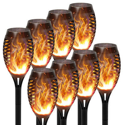 Outdoor LED 4/6/8/12Pcs Solar Torch Lights
