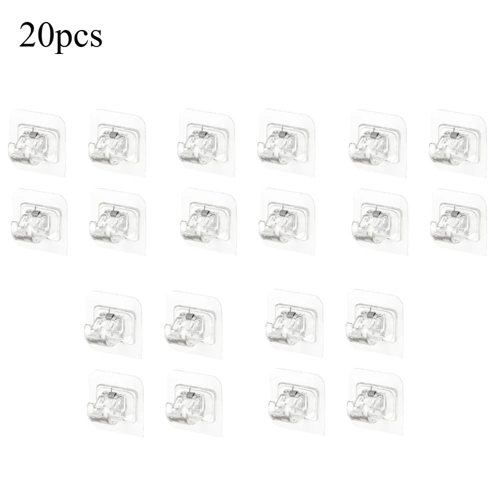 Self Adhesive Hooks Curtain Rod Clip Hook