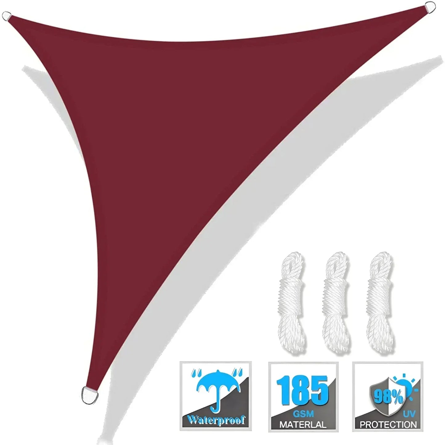 Triangle Sun Shade or Outdoor Patio, Garden Awning