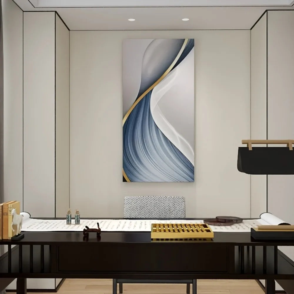 1.5 "Thick Pine Wood Frame Modern Abstract Canvas poster