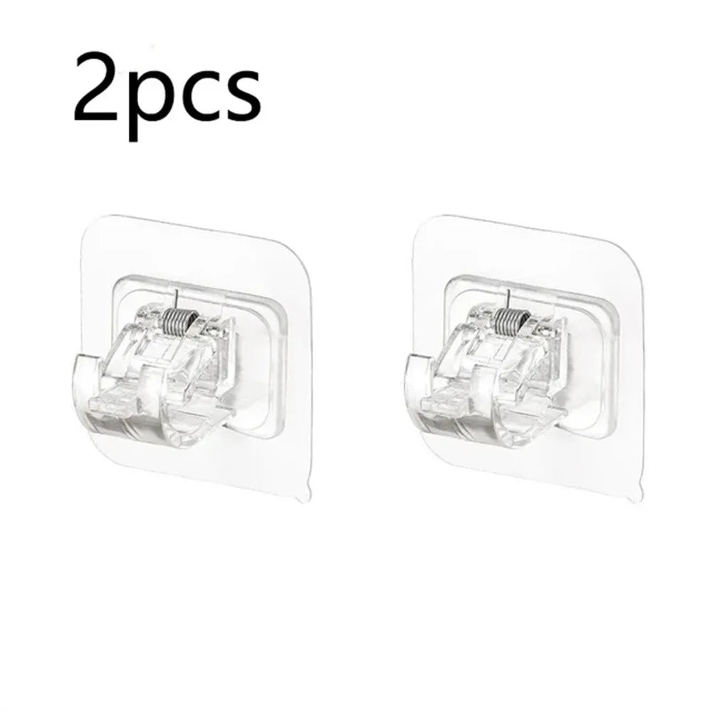 Self Adhesive Hooks Curtain Rod Clip Hook