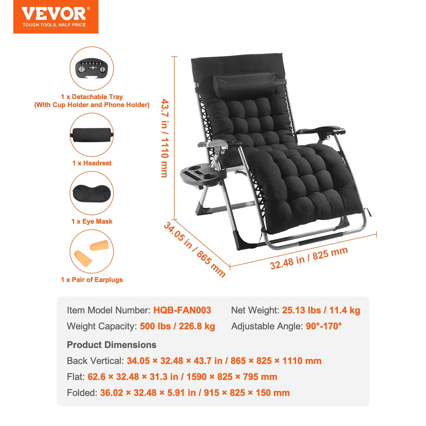 Zero Gravity Chair & Recliner Lounge Chair