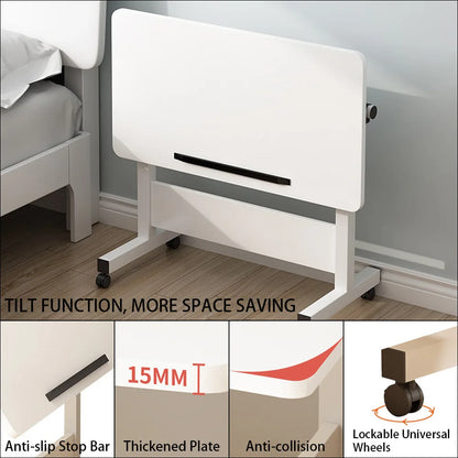 Small Standing Adjustable Mobile Desk With Wheels