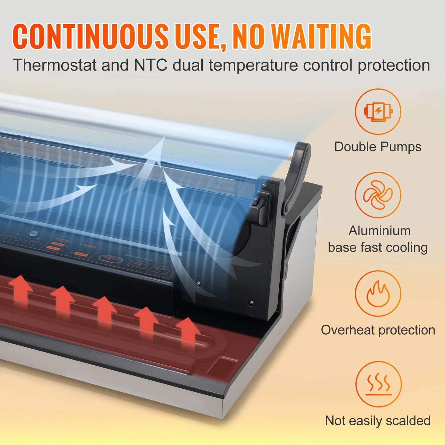 Commercial Vacuum Sealer Machine Multifunction Automatic Packaging