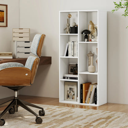 7-Cube Bookcase, Vertical or Horizontal Freestanding Bookshelf.