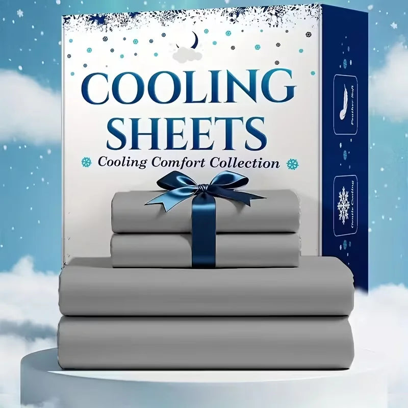 Cooling Queen Size Sheet Set,  Breathable And Comfortable