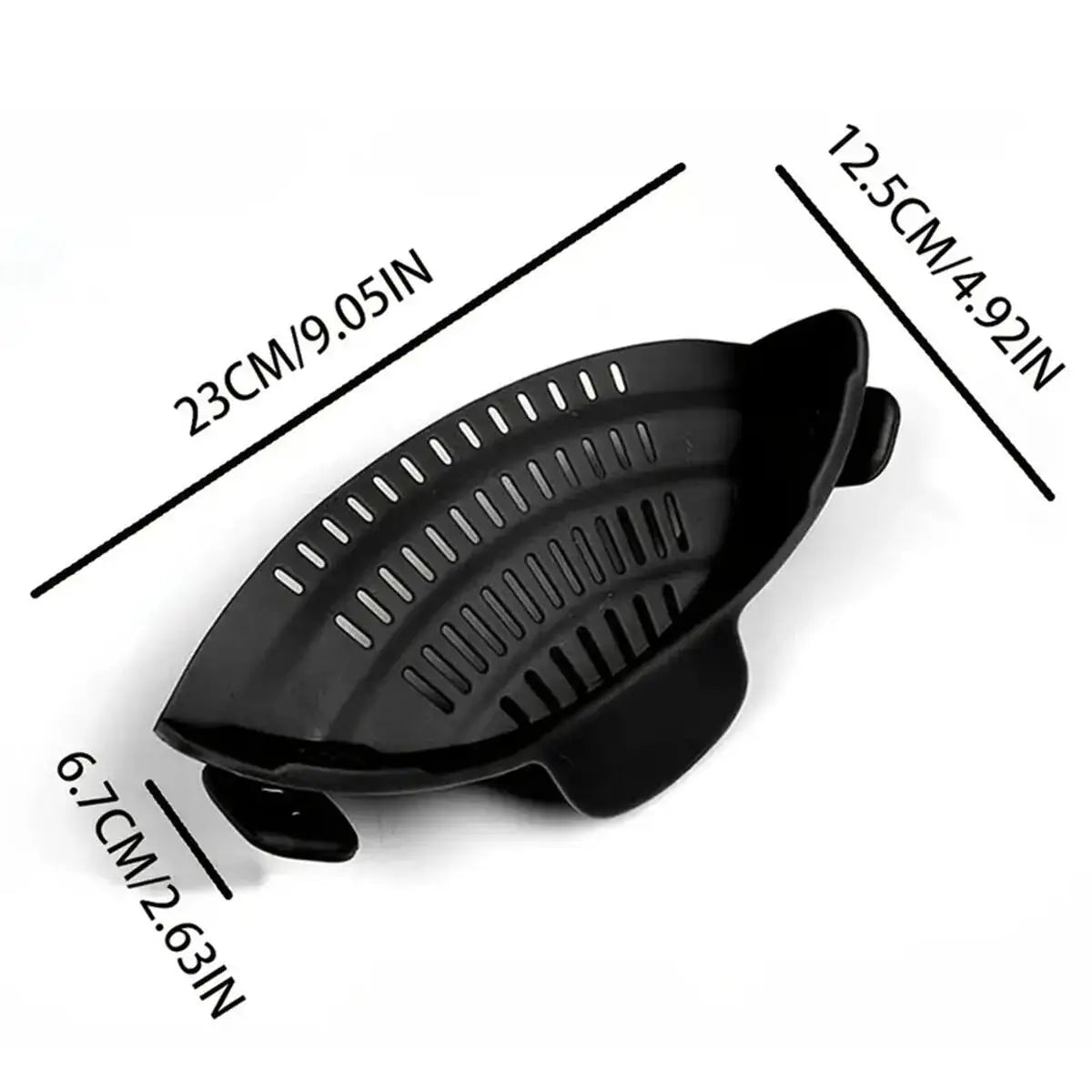 1PC Kitchen Utensil for Pots Pans & Bowls, Adjustable Clip-On Pot Strainer