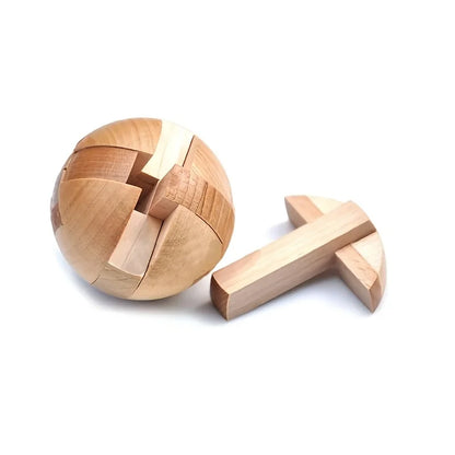 Wooden puzzle ball, cultivating problem-solving skills