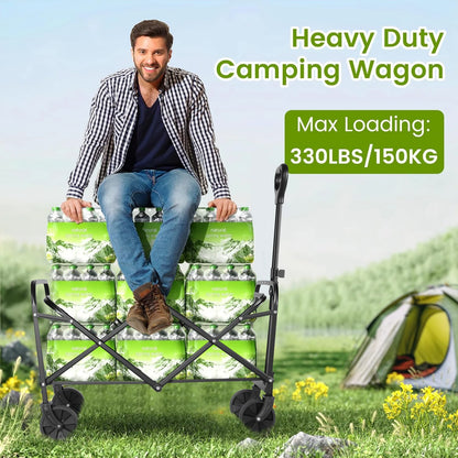 Heavy Duty Wagon Carts Foldable, Portable Wagons