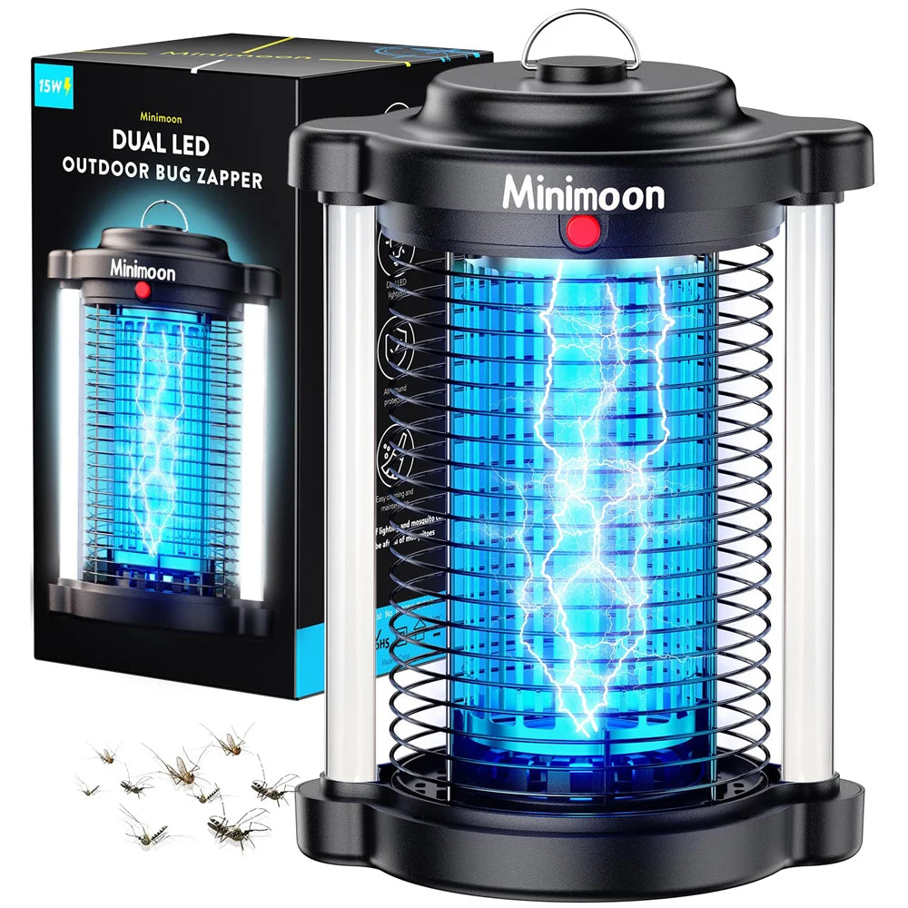 Bug Zapper Outdoor Mosquito Zapper with Dual LED Light