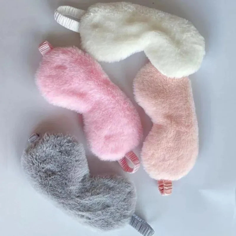 Sleeping Mask Sleeping Blindfold Soft Plush Eye Masks