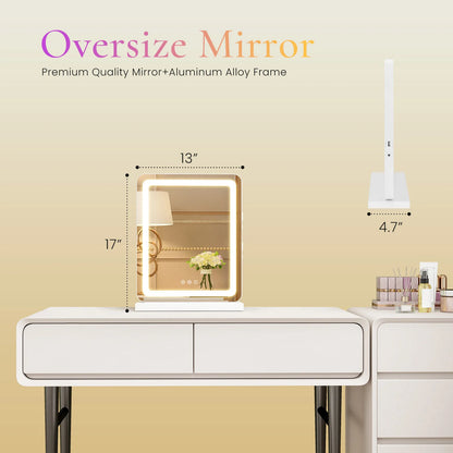 LED Vanity Mirror with Lights Dimmable 3 Color Modes