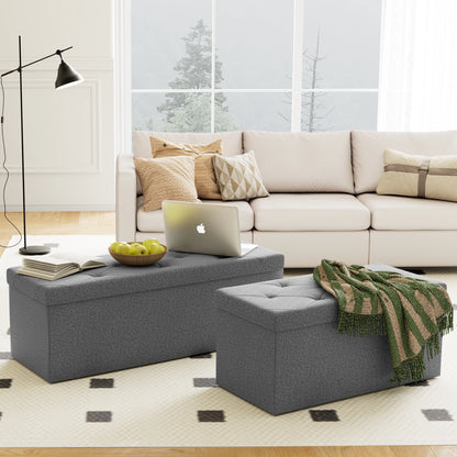 Ottoman Bench Hidden Storage Footstool Toy Box