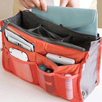 Multi Functional Large Capacity Makeup Bag Double Zipper