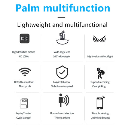 1080P WiFi Camera, Night Vision, Recording, Remote Monitoring