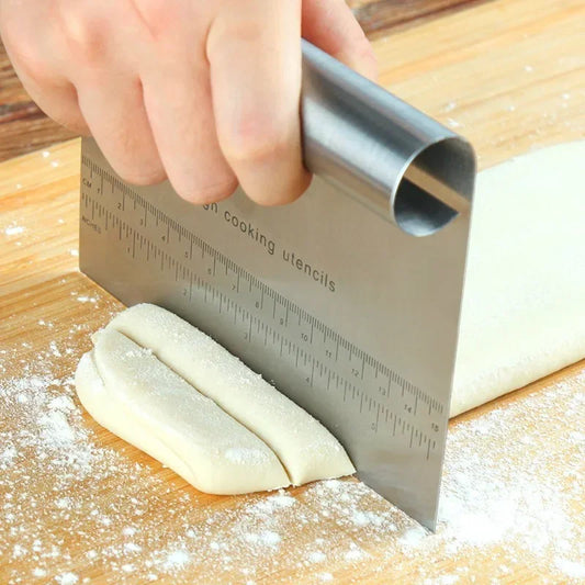 Stainless Steel Pastry Spatulas Cutter, Dough Scraper