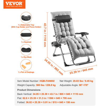 Zero Gravity Chair & Recliner Lounge Chair