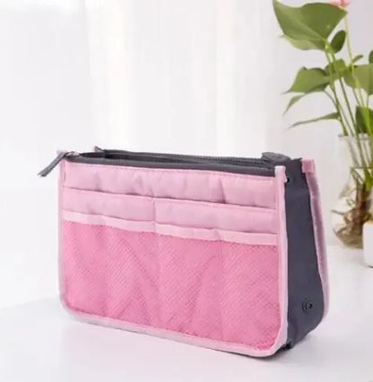 Multi Functional Large Capacity Makeup Bag Double Zipper