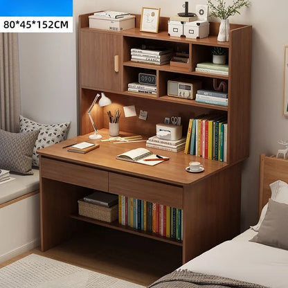 Computer Desk Bookcase  Study desk and chair