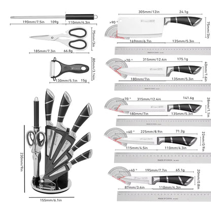 Stainless Steel Kitchen Knife Set Sharp Non-Stick Chef Knives