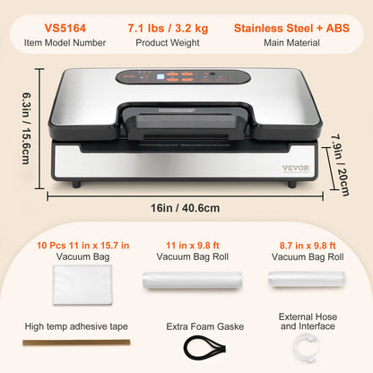 Commercial Vacuum Sealer Machine Multifunction Automatic Packaging