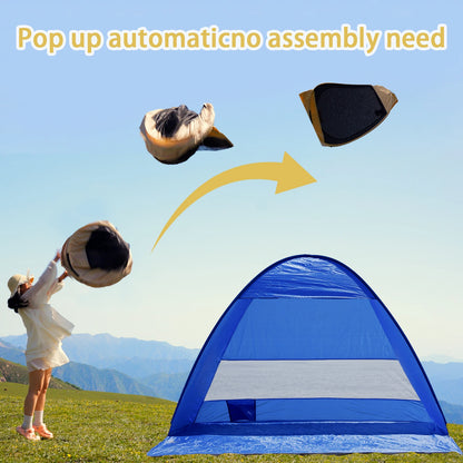 Pop-up Beach Tent, With Bag - Compact Folding Design