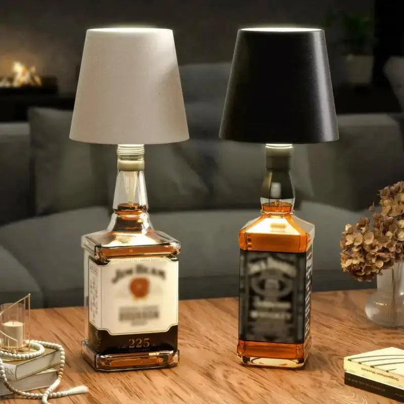Wine Bottle LED Wireless Table Lamp USB Rechargeable