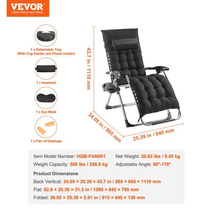 Zero Gravity Chair & Recliner Lounge Chair