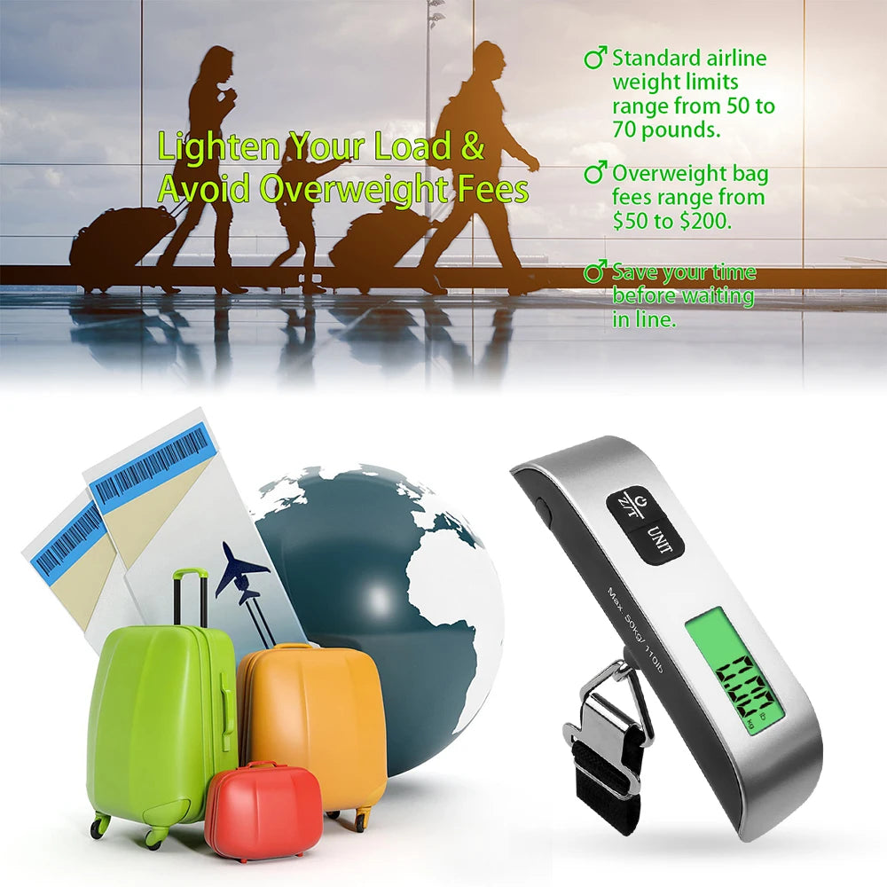 Digital Luggage Scale Portable Handheld High Precision