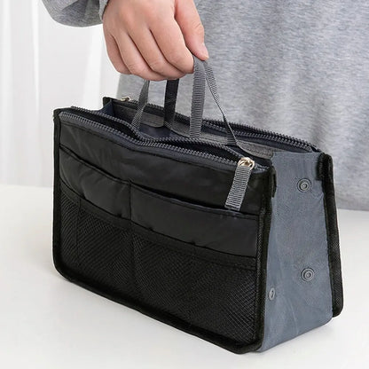 Multi Functional Large Capacity Makeup Bag Double Zipper