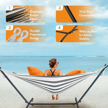 Gyroor Adjustable Stylish Hammock Bed with Storage Bag
