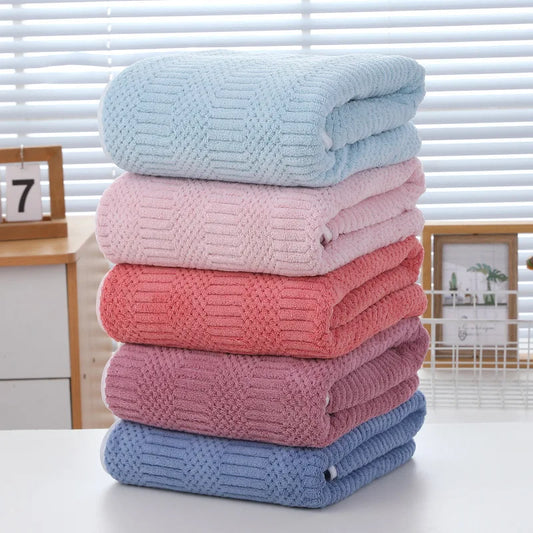 5pcs Soft Towel Set, Absorbent Quick-Drying,