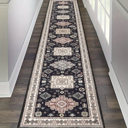 Runner Rug Non-Slip Washable Low Pile Accent Rug