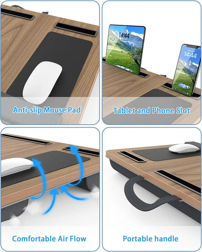 Portable Laptop Desk with, Mouse Pad,