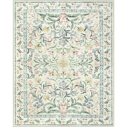 Boho Rugs  Large 8 x 10 Area Rugs Floral Throw Carpet