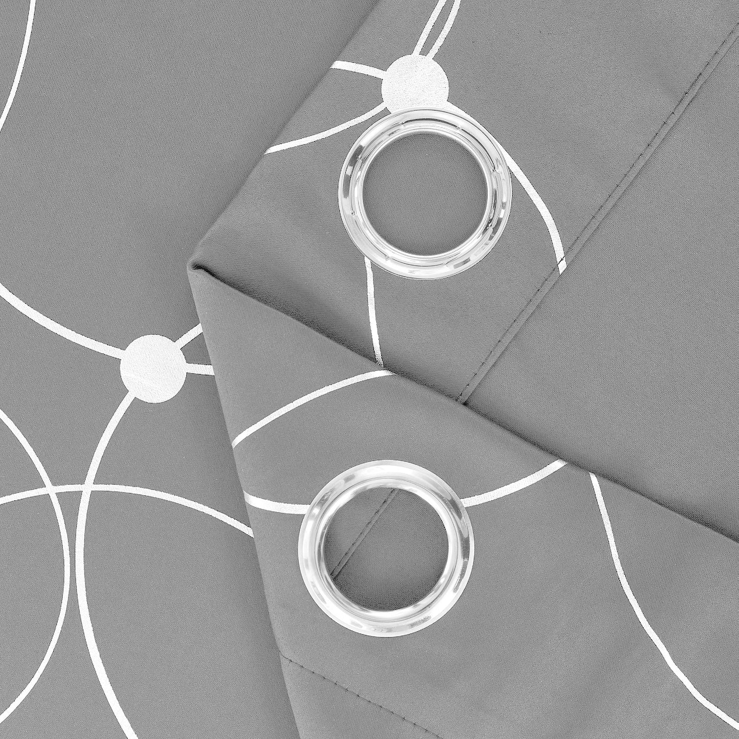 4PCS Blackout Curtains Grommet Thermal Insulated