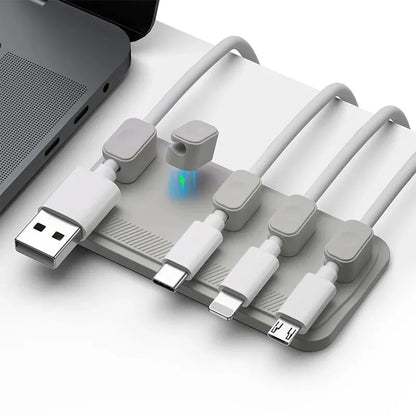 Multipurpose Magnetic Organizer Desktop Cable Clip